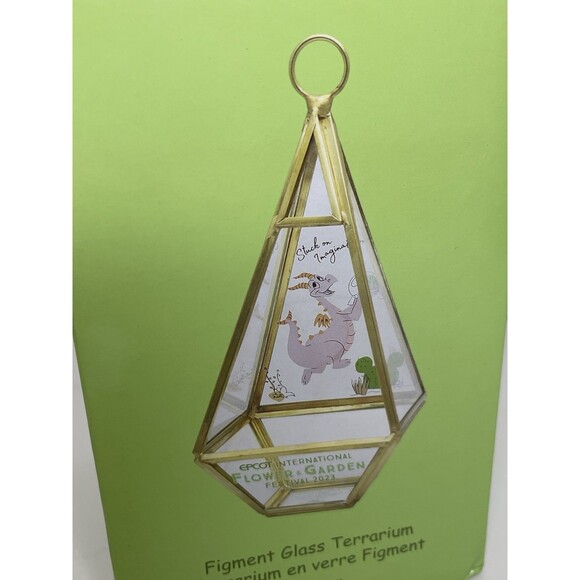 Figment Glass Terrarium Disney Parks EPCOT International Flower Garden Festival - Picture 3 of 5